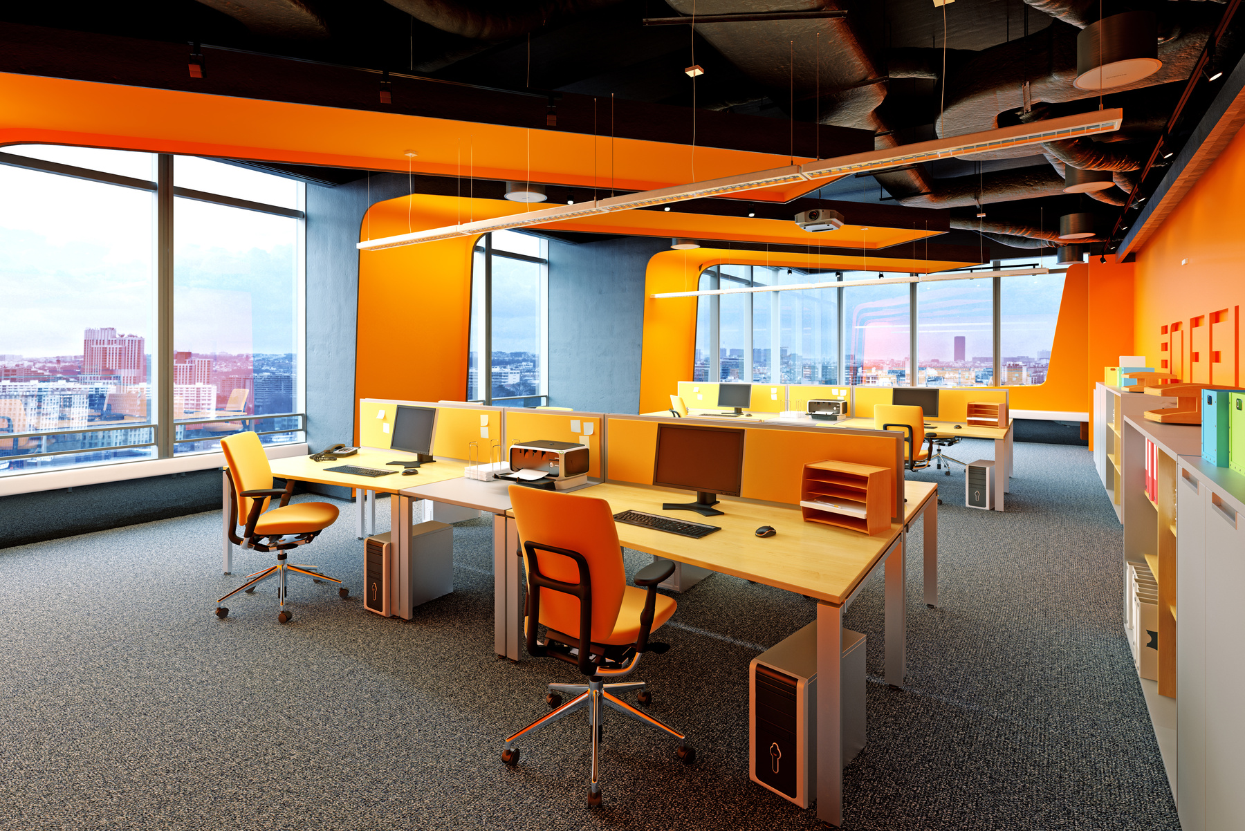 Modern  Office Interior.